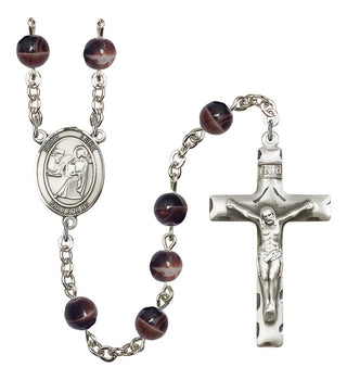 Saint Michael the Archangel Premium Handmade Rosary - Hematite Beads