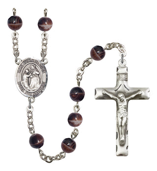 San Juan de Dios Rosary with Brown Beads