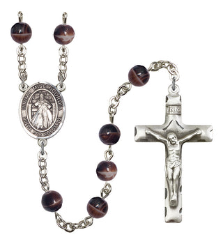 Divina Misericordia Rosary with Brown Beads