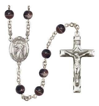 Silver-Plated 7mm Divine Mercy Rosary