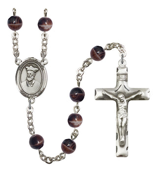 Saint Philip Neri Rosary with Brown Beads