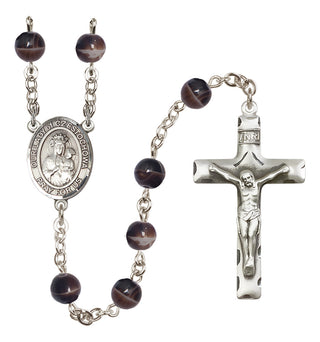 Silver-Plated 7mm Our Lady of Czestochowa Rosary