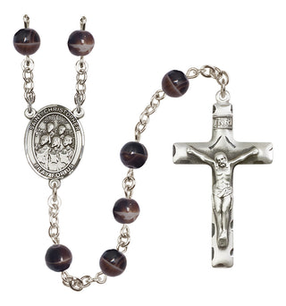 Silver-Plated 7mm Saint Christopher / Choir Rosary