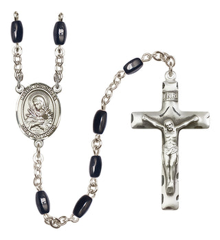 Silver-Plated 8x5mm Mater Dolorosa Rosary | Engravable