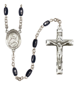 Silver-Plated 8x5mm Immaculate Heart of Mary  Engraved Catholic Rosaries