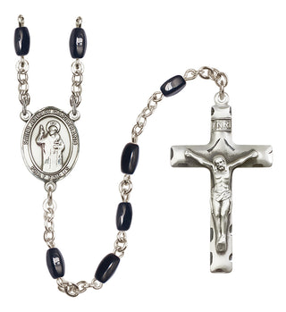 Silver-Plated 8x5mm Saint John of Capistrano  Engraved Catholic Rosaries