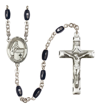 Silver-Plated 8x5mm Blessed Emilee Doultremont  Engraved Catholic Rosaries