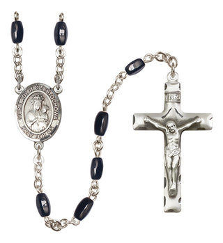 Silver-Plated 8x5mm Our Lady of Czestochowa Rosary