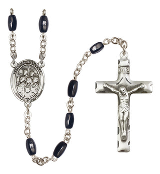 Silver-Plated 8x5mm Saint Christopher / Choir Rosary
