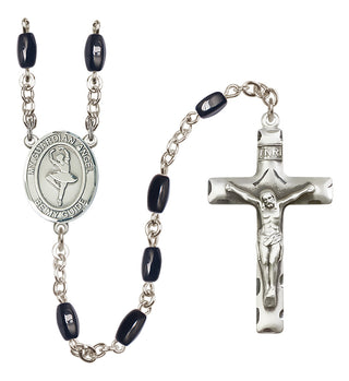 Silver-Plated 8x5mm Guardian Angel/Dance Rosary