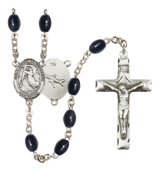 Silver-Plated 8x6mm Saint Joseph of Cupertino Rosary