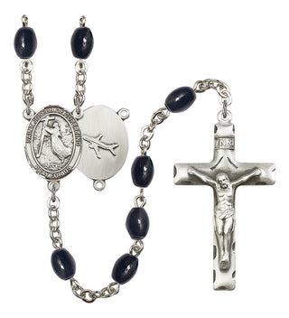 Saint Joseph of Cupertino Rosary with 8X6mm Black Onyx Beads