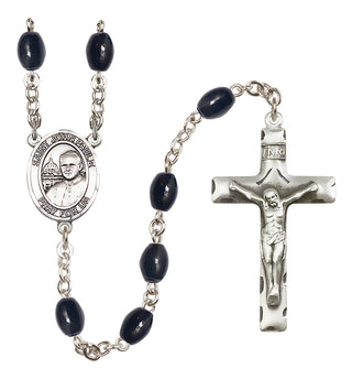 Silver-Plated 8x6mm Saint John Paul II Rosary