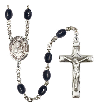 Our Lady of Czestochowa Rosary with 8X6mm Black Onyx Beads