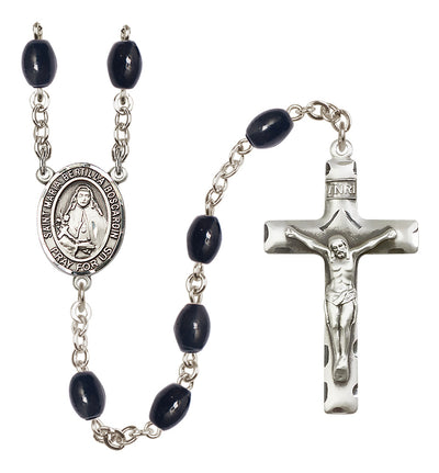 Silver-Plated 8x6mm St. Maria Bertilla Boscardin Rosary | Engravable