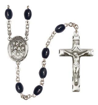 Silver-Plated 8x6mm Saint Christopher / Choir Rosary
