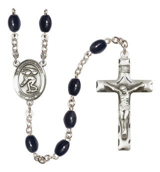 Silver-Plated 6mm Guardian Angel/Swimming Rosary