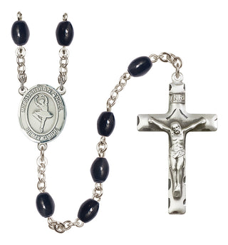 Silver-Plated 8x6mm Guardian Angel/Dance Rosary