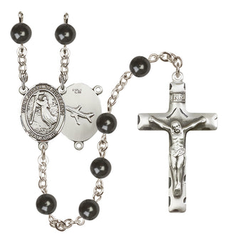 Silver-Plated 7mm Saint Joseph of Cupertino Rosary
