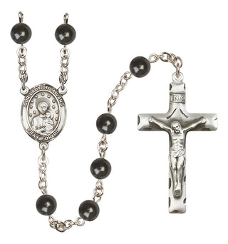 Silver-Plated 7mm Our Lady of la Vang  Engraved Catholic Rosaries
