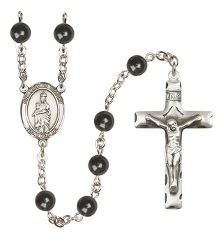 Silver-Plated 7mm Our Lady of Victory  Engraved Catholic Rosaries