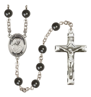 Silver-Plated 7mm Blessed John Henry Newman  Engraved Catholic Rosaries