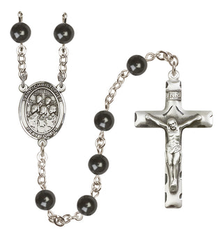 Silver-Plated 7mm Saint Christopher / Choir Rosary