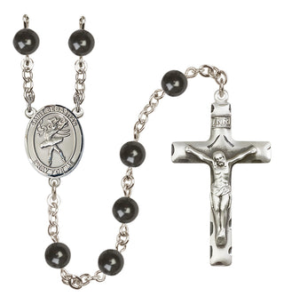 Silver-Plated 7mm Saint Sebastian / Dance Rosary