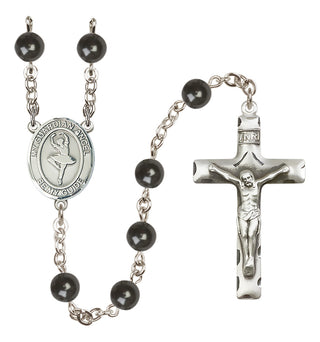 Silver-Plated 7mm Guardian Angel/Dance Rosary