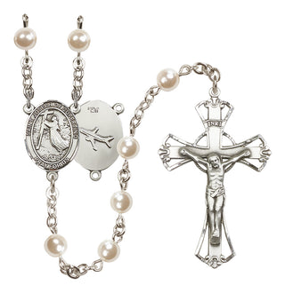 Silver-Plated 6mm Saint Joseph of Cupertino Rosary