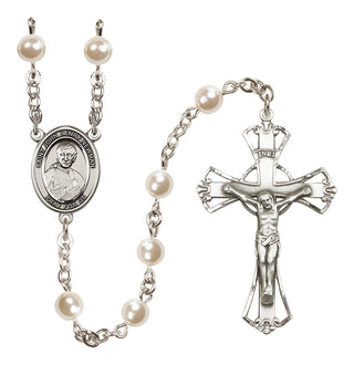 Silver-Plated 6mm Blessed John Henry Newman  Engraved Catholic Rosaries
