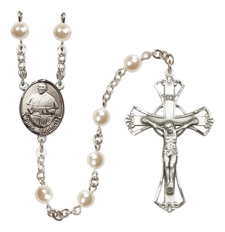 Silver-Plated 6mm Pope Francis Rosary