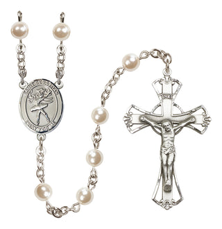 Silver-Plated 6mm Saint Sebastian / Dance Rosary