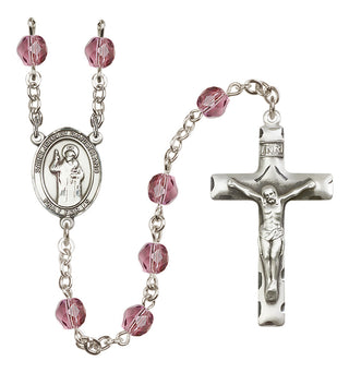 Silver-Plated 6mm Saint John of Capistrano  Engraved Catholic Rosaries