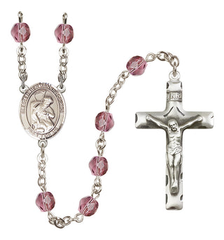 Silver-Plated 6mm Blessed Herman the Cripple  Engraved Catholic Rosaries