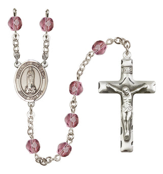 Silver-Plated 6mm Our Lady of Kibeho  Engraved Catholic Rosaries