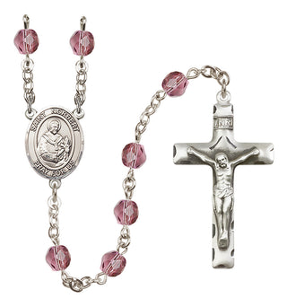 Silver-Plated 6mm Saint Norbert of Xanten  Engraved Catholic Rosaries