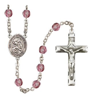 Silver-Plated 6mm Our Lady of the Precious Blood  Engraved Catholic Rosaries