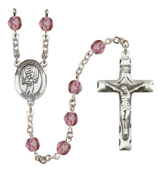 Silver-Plated 6mm Guardian Angel/Baseball Rosary
