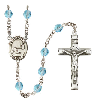 Silver-Plated 6mm Saint Sebastian / Fishing Rosary