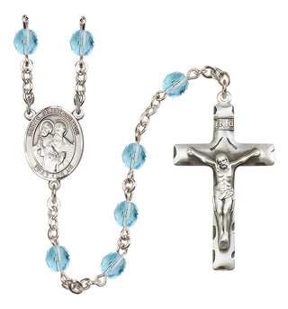Silver-Plated 6mm Saints Peter & Paul  Engraved Catholic Rosaries