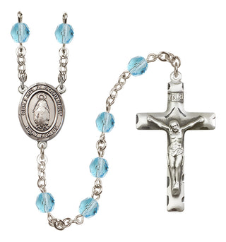 Silver-Plated 6mm Our Lady of Good Help  Engraved Catholic Rosaries