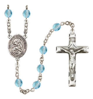 Silver-Plated 6mm Our Lady of the Precious Blood  Engraved Catholic Rosaries