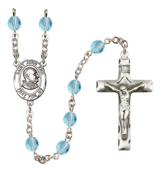 Silver-Plated 6mm Saint John Xxiii  Engraved Catholic Rosaries