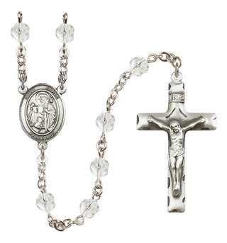 Silver-Plated 6mm Saint James the Greater  Engraved Catholic Rosaries