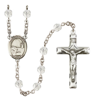 Silver-Plated 6mm Saint Sebastian / Fishing Rosary