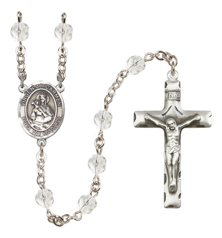 Silver-Plated 6mm Virgen del Carmen Rosary