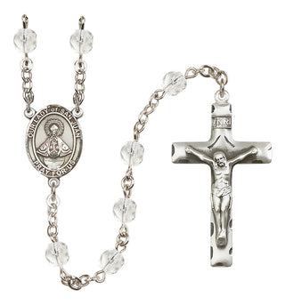 Silver-Plated 6mm Our Lady of San Juan  Engraved Catholic Rosaries