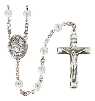 Silver-Plated 6mm Virgen de la Merced  Engraved Catholic Rosaries