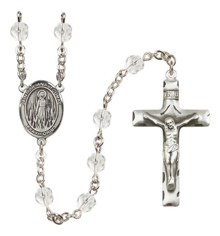 Silver-Plated 6mm Saint Juliana of Cumae  Engraved Catholic Rosaries